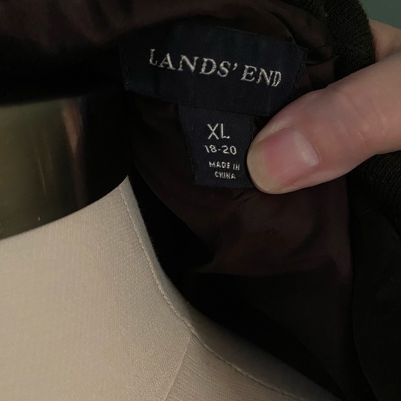 Lands End Chocolate Brown Down Jacket - Size XL - Picture 2 of 6